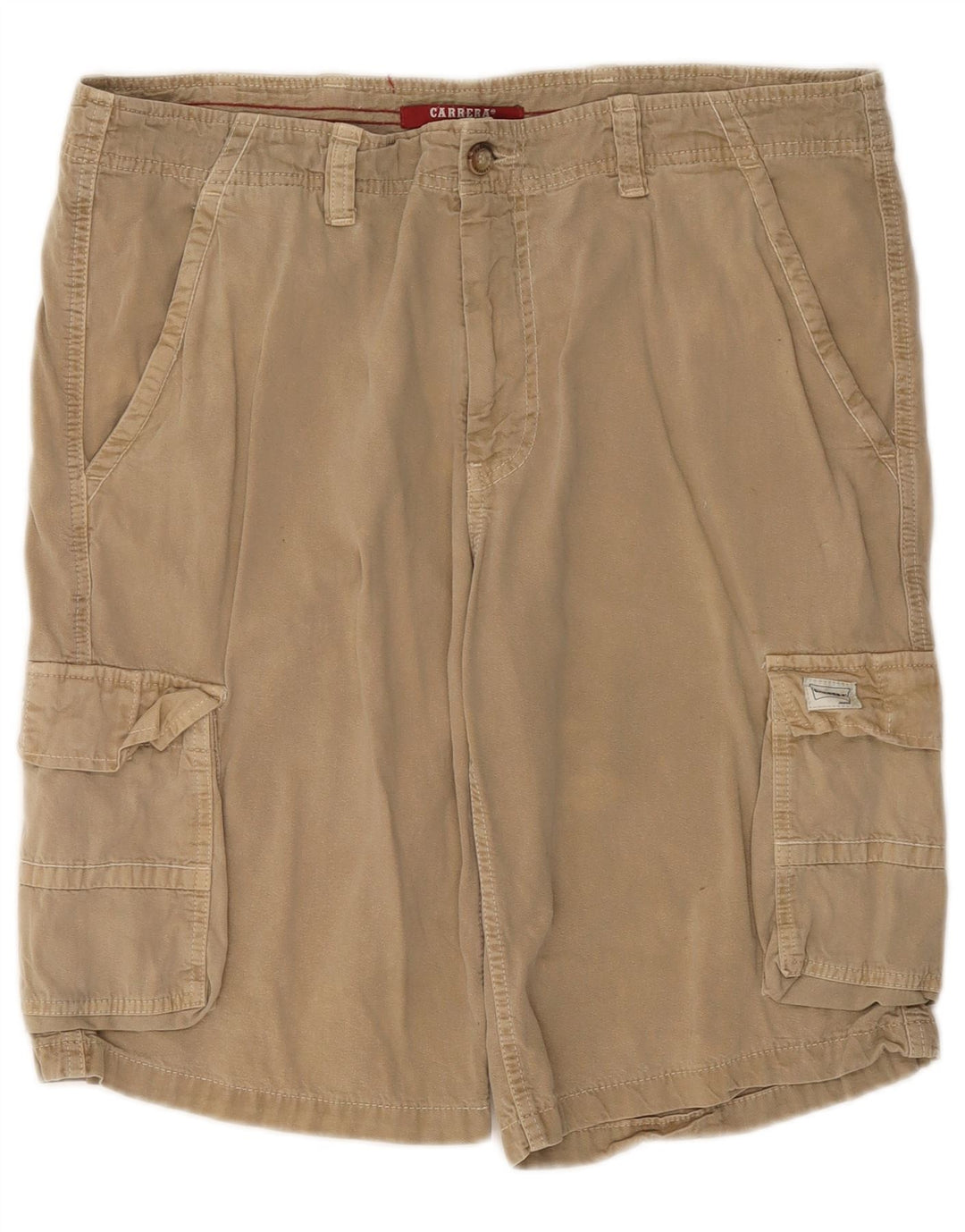 Carrera Herre Cargo Shorts W36 Stor Beige Bomuld