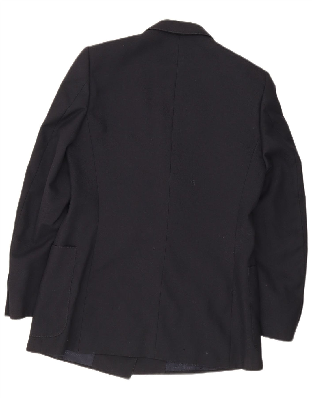 Vintage herre dobbeltradet blazerjakke IT 48 Medium marineblå