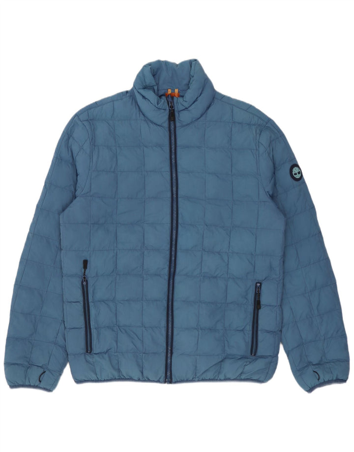 Timberland Herre Liner Polstret Jakke UK 38 Medium Blue Nylon