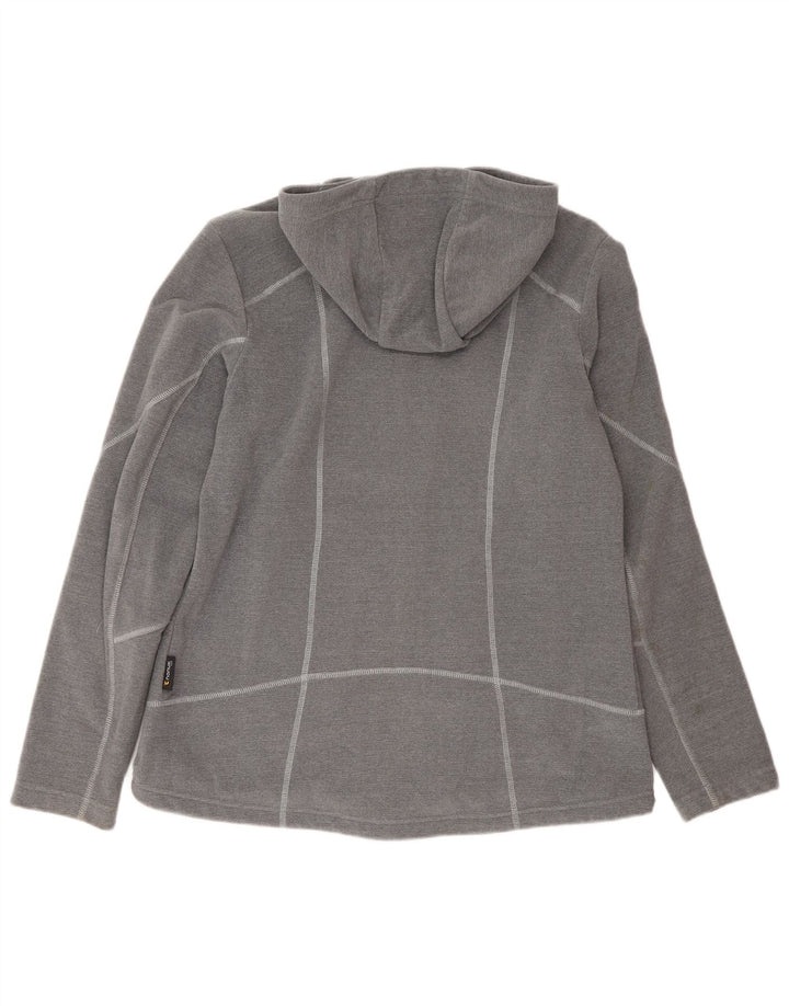 Jack Wolfskin Dame Hættetrøje Sweater UK 14/16 Stor Grå Polyester