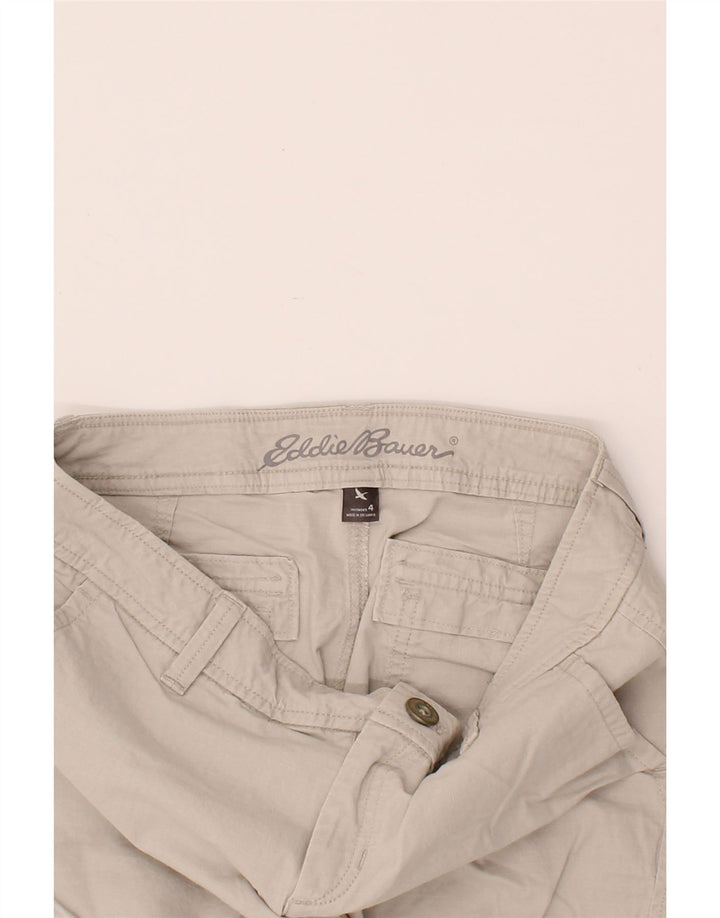EDDIE BAUER Womens Cargo Cropped Trousers US 4 Small W30 L24 Grey Cotton Vintage Eddie Bauer and Second-Hand Eddie Bauer from Messina Hembry 