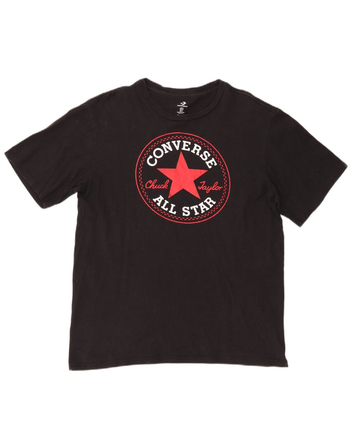 Converse Herre Chuck Taylor Grafisk T-Shirt Top Medium Sort