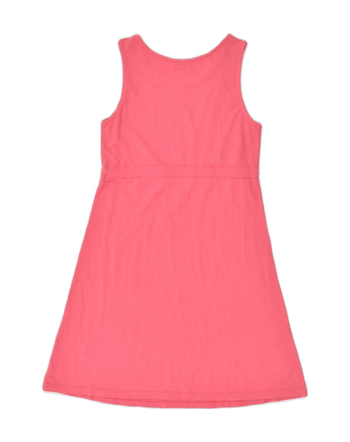 COLMAR Womens Sleeveless A-Line Dress UK 12 Medium Pink Cotton | Vintage Colmar | Thrift | Second-Hand Colmar | Used Clothing | Messina Hembry 