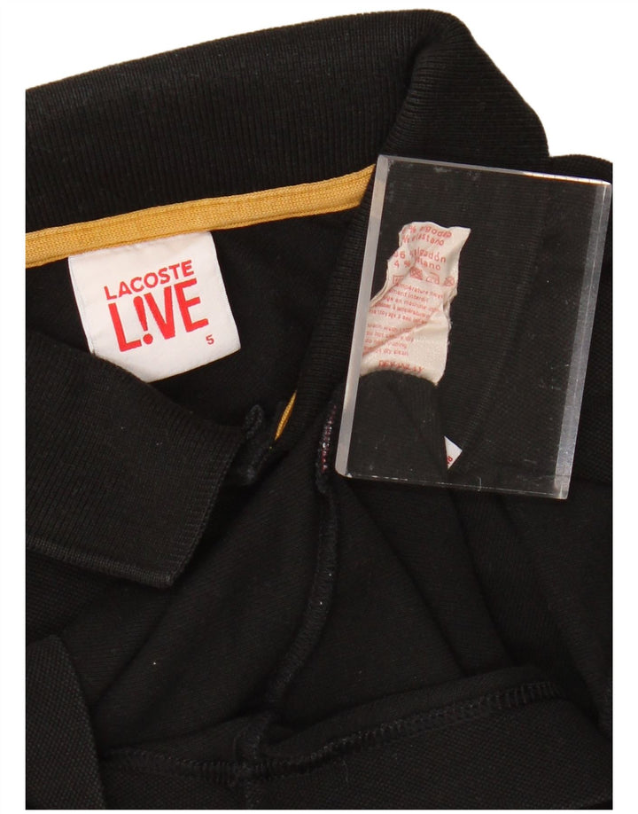 LACOSTE Poloshirt til mænd str. 5 Large Sort bomuld