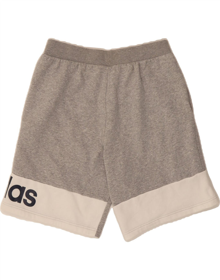 ADIDAS Mens Graphic Sport Shorts Large Grey Colourblock Vintage Adidas and Second-Hand Adidas from Messina Hembry 