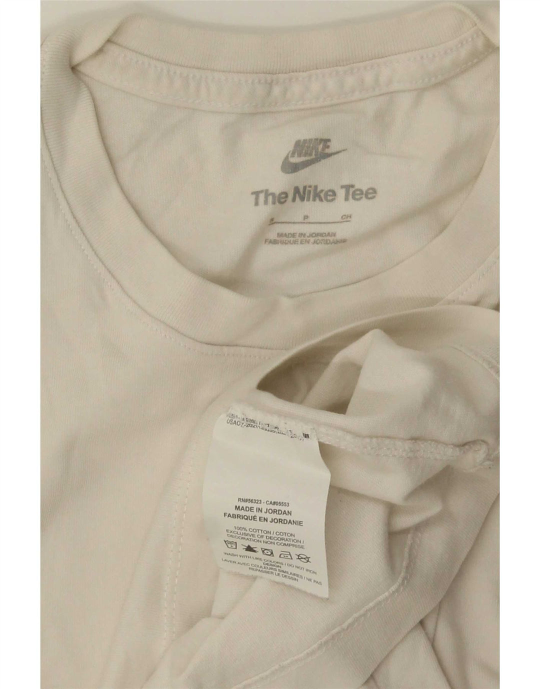 Nike herre T-shirt top lille hvid bomuld