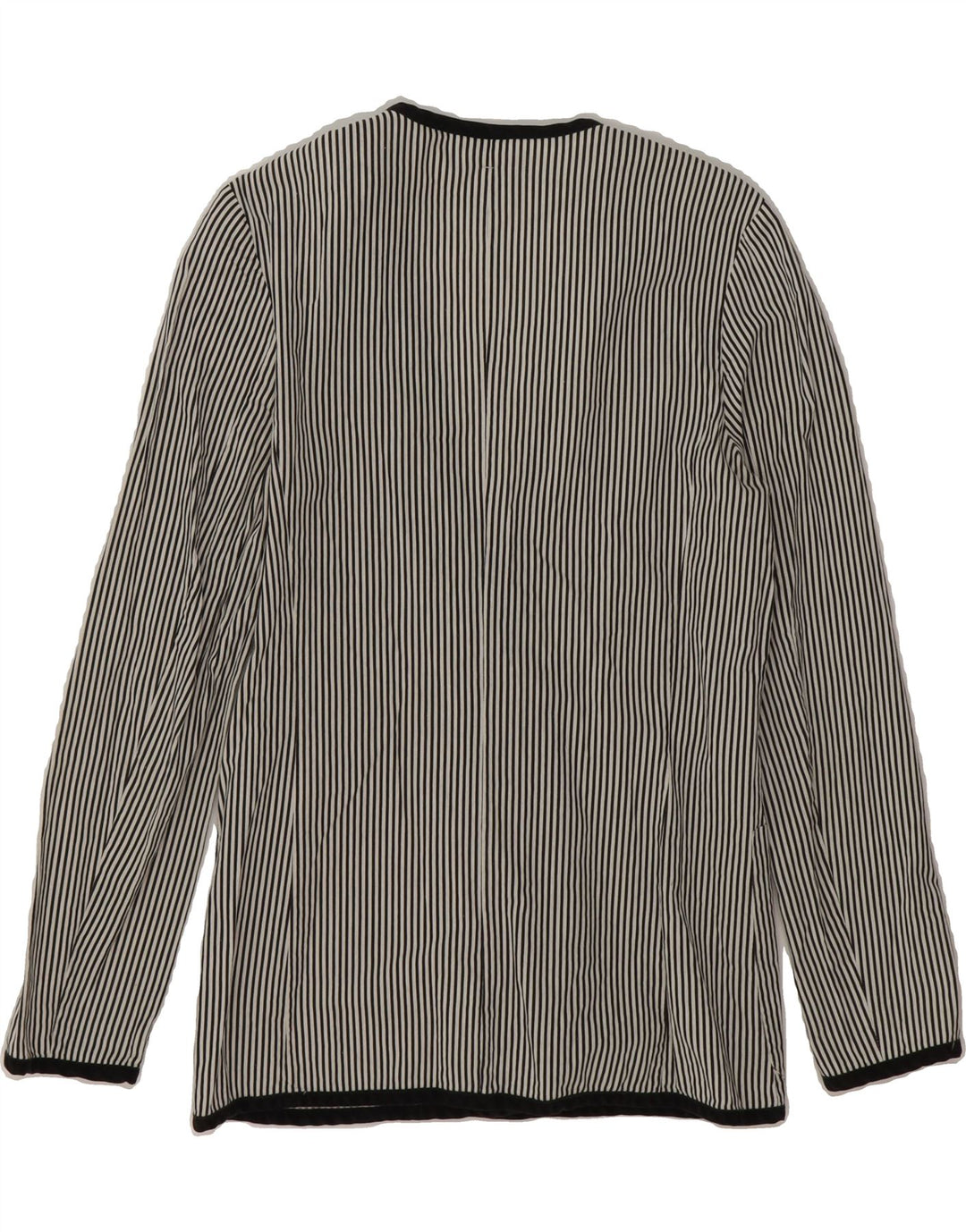 MIMMINA Womens Double Breasted Blazer Jacket UK 12 Medium Black Striped Vintage MIMMINA and Second-Hand MIMMINA from Messina Hembry 