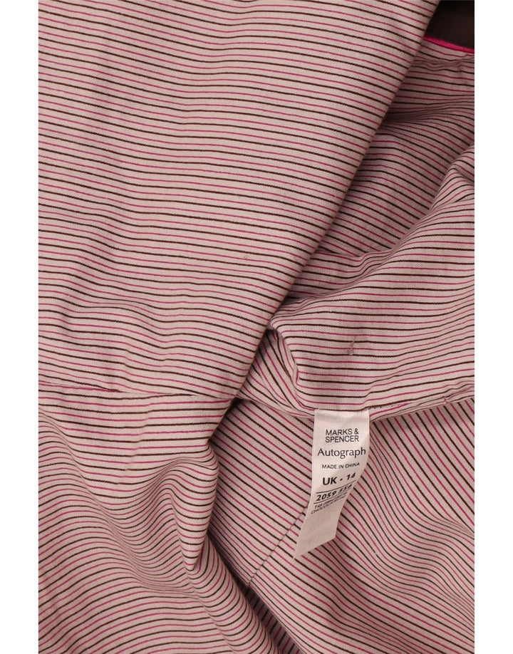 Marks & Spencer Womens Autograph Trench Coat UK 14 medium brun bomuld