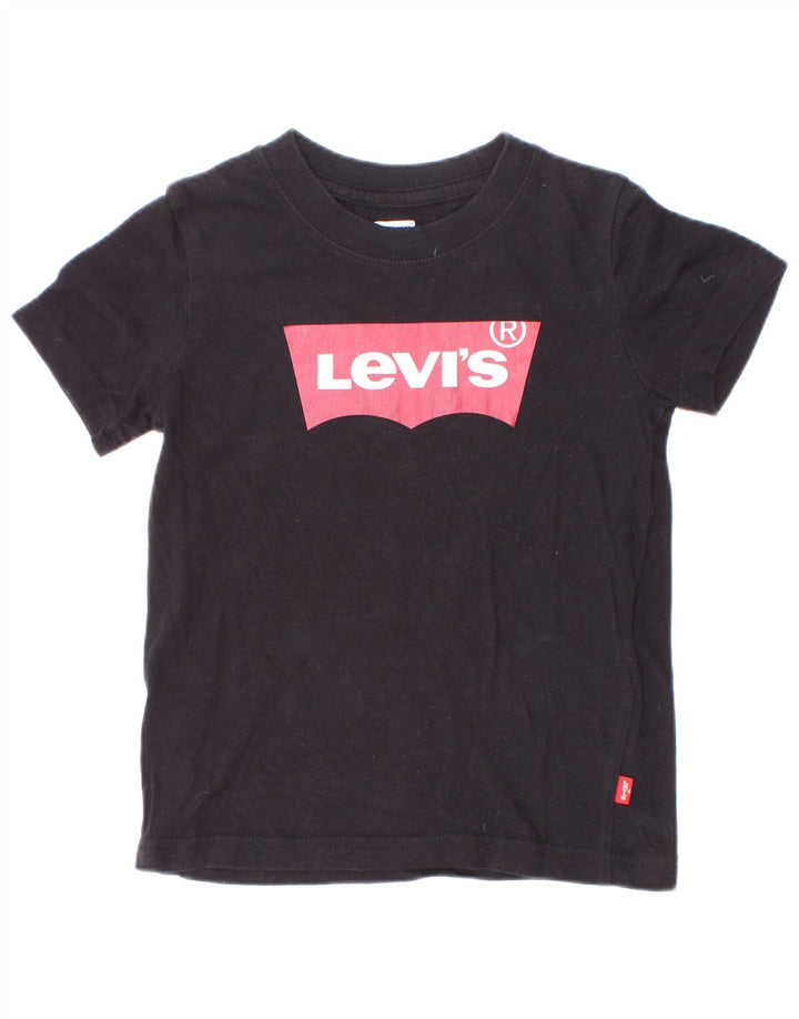 Levi's Boys Grafisk T-Shirt Top 3-4 år Sort Bomuld