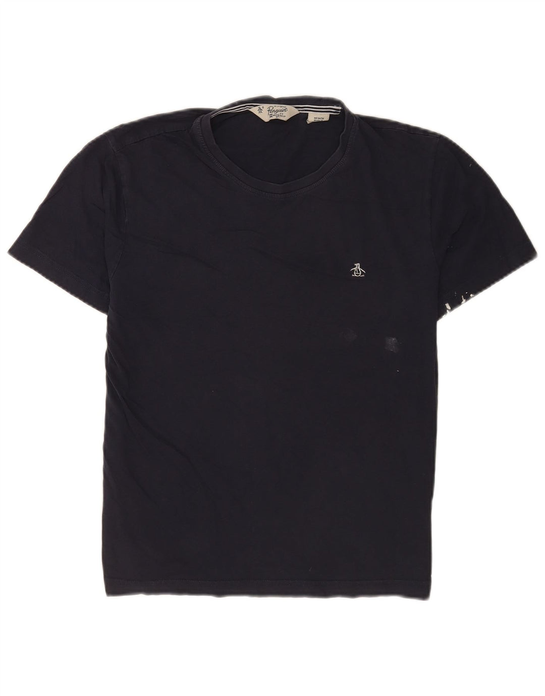 Penguin Herre kortærmet Regular Fit T-shirt Top Medium Marineblå Bomuld