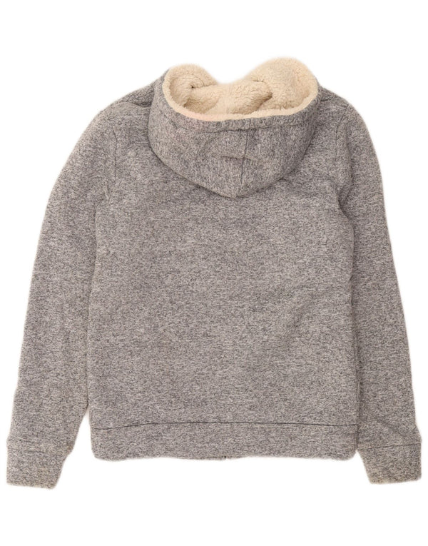 Saltrock Dame Hættetrøje Sherpa Hættetrøje med lynlås UK 10 Small Grå Flecked
