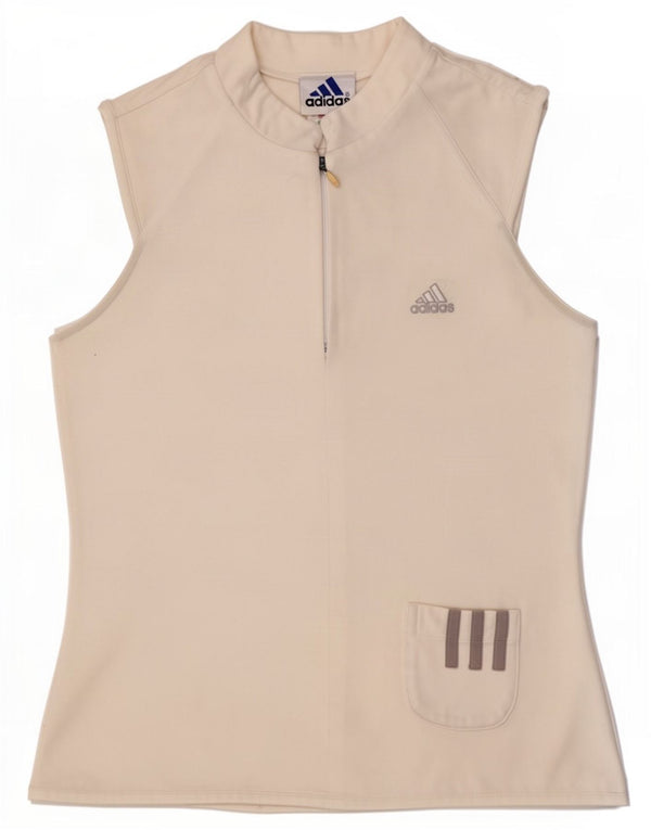 Adidas Dame Vest Top UK 12 Medium White Polyester