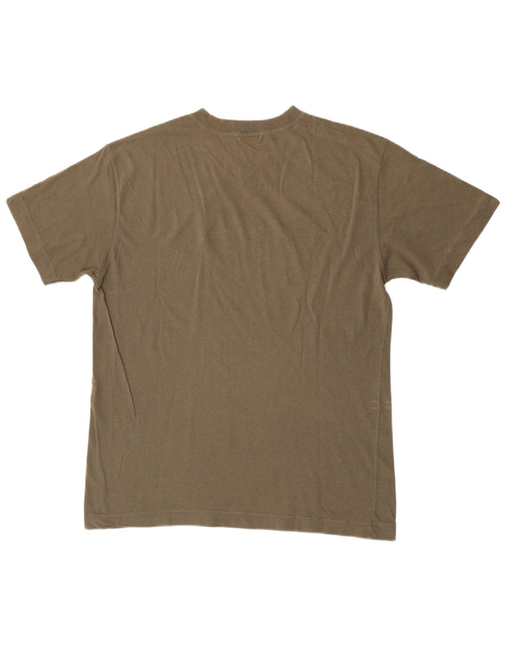 Killer Loop Herre Grafisk T-Shirt Top Stor Khaki Bomuld