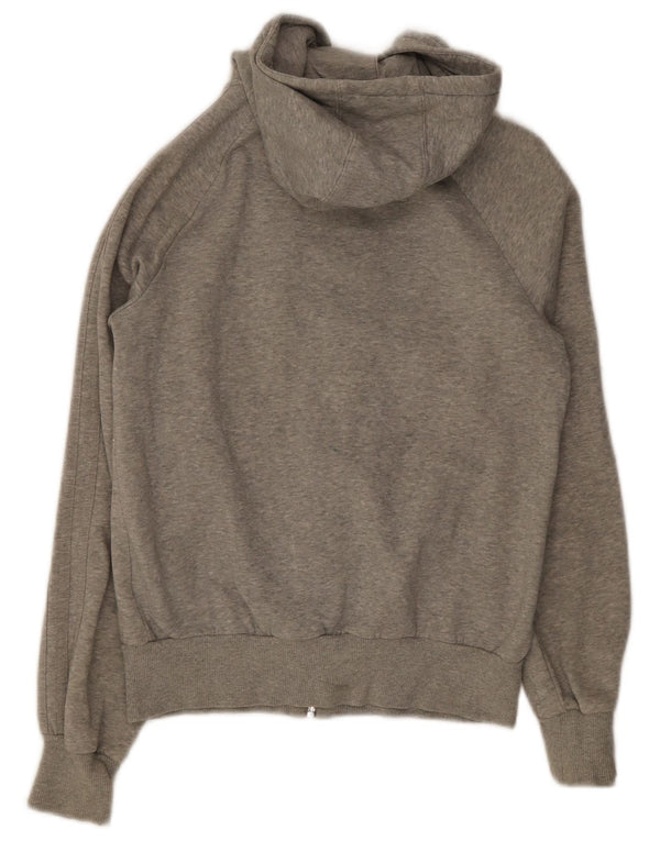 Adidas hættetrøje med lynlås til kvinder EU 38 Medium Grey Flecked Bomuld
