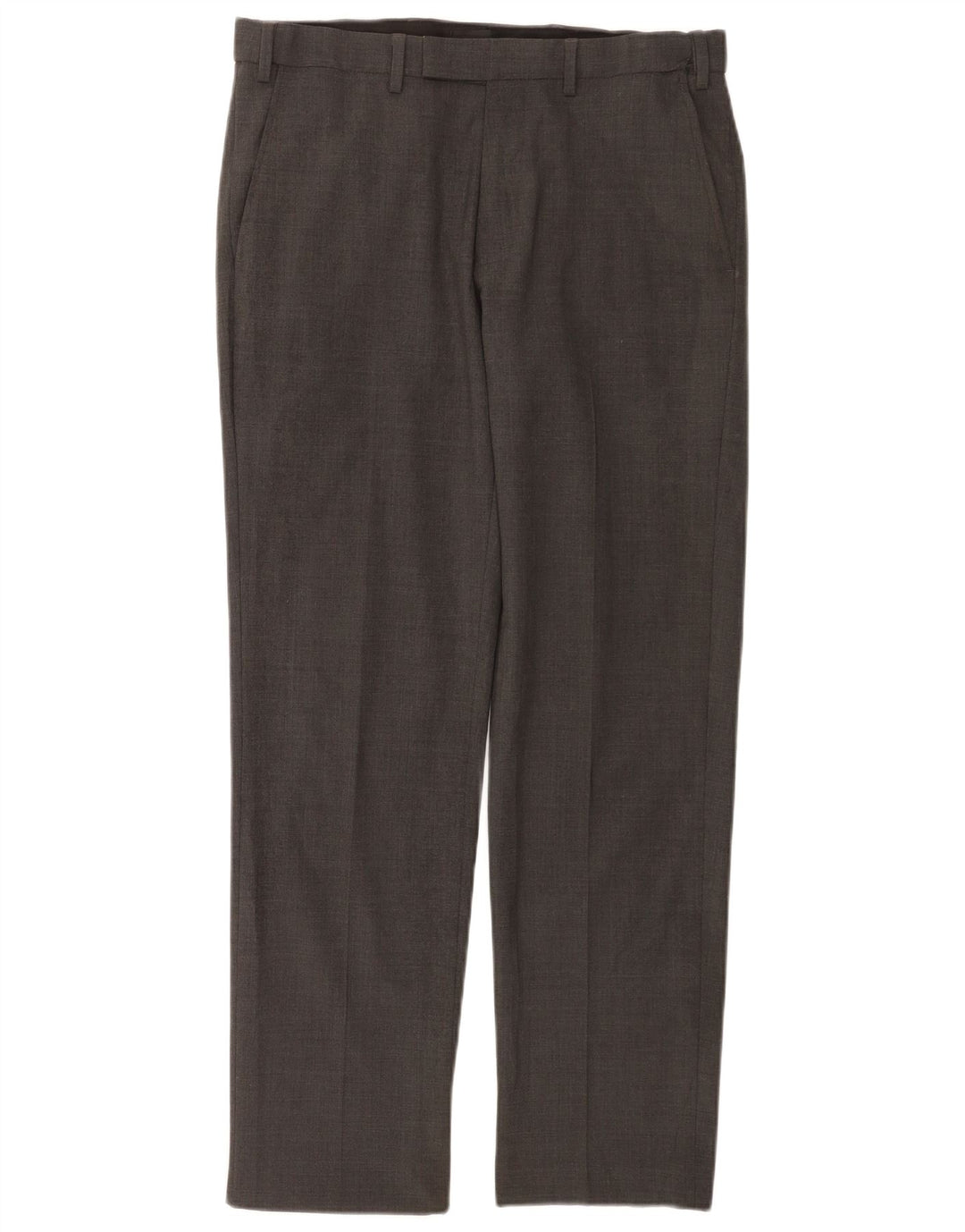 Marks & Spencer Straight Suit Bukser til mænd W32 L31 Grå uld