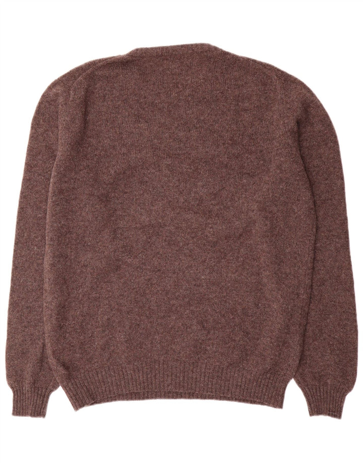 Sisley Herre Crew Neck Jumper Sweater 2XL Brun Uld