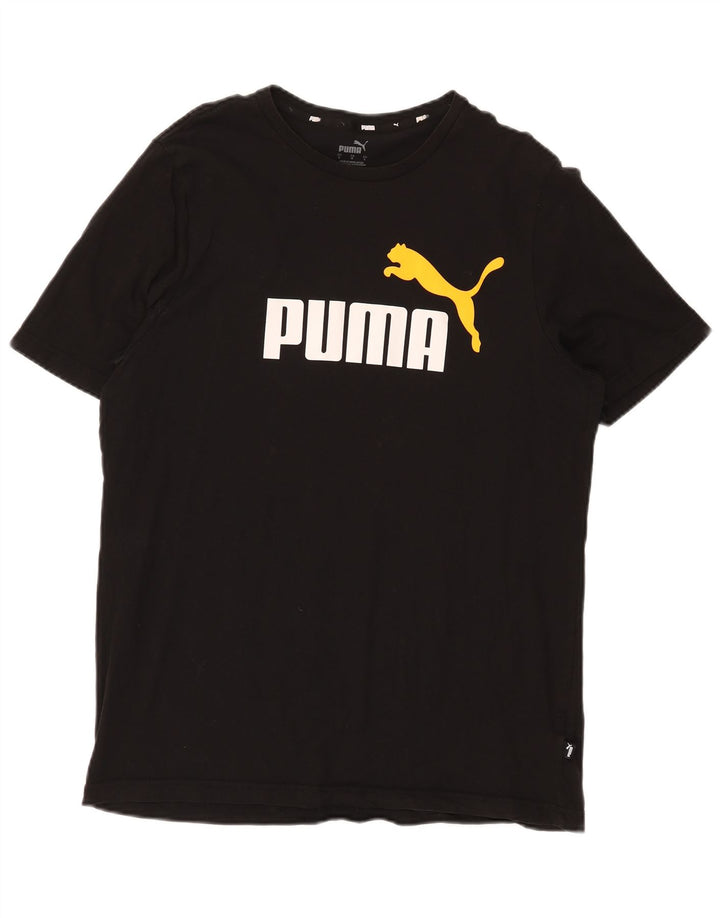 Puma Herre Grafisk T-Shirt Top Stor Sort