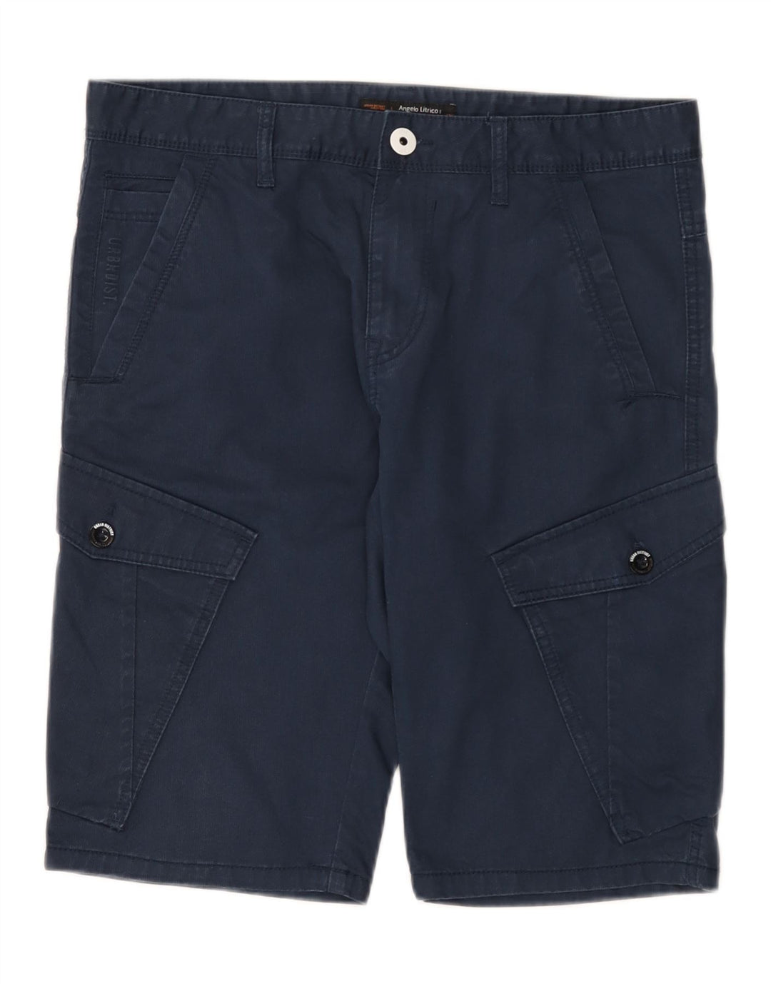Angelo Litrico Herre Cargo Shorts W34 store marineblå bomuld