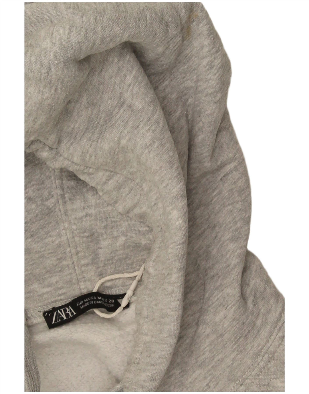 Zara Oversized hættetrøje til kvinder DK 14 Medium Grå Flecked