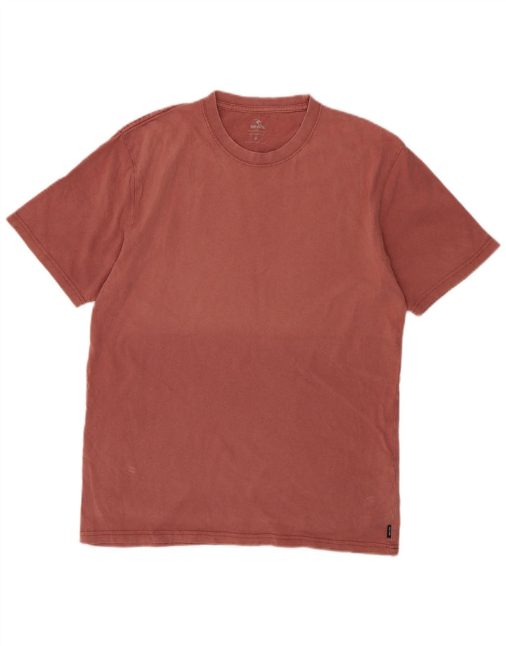 Rip Curl Herre Relaxed Fit T-Shirt Top Lille Pink Bomuld
