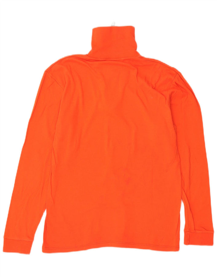 Conte of Florence Dame Zip Neck Top Langærmet IT 44 Medium Orange