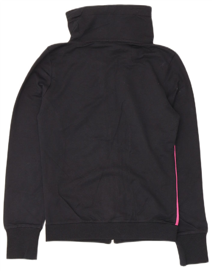 Puma træningsdragt topjakke til kvinder UK 8 Small Black Colourblock Bomuld