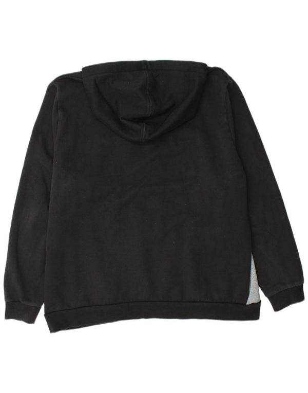 Puma Hættetrøje med lynlås til mænd 2XL Sort Colourblock Bomuld