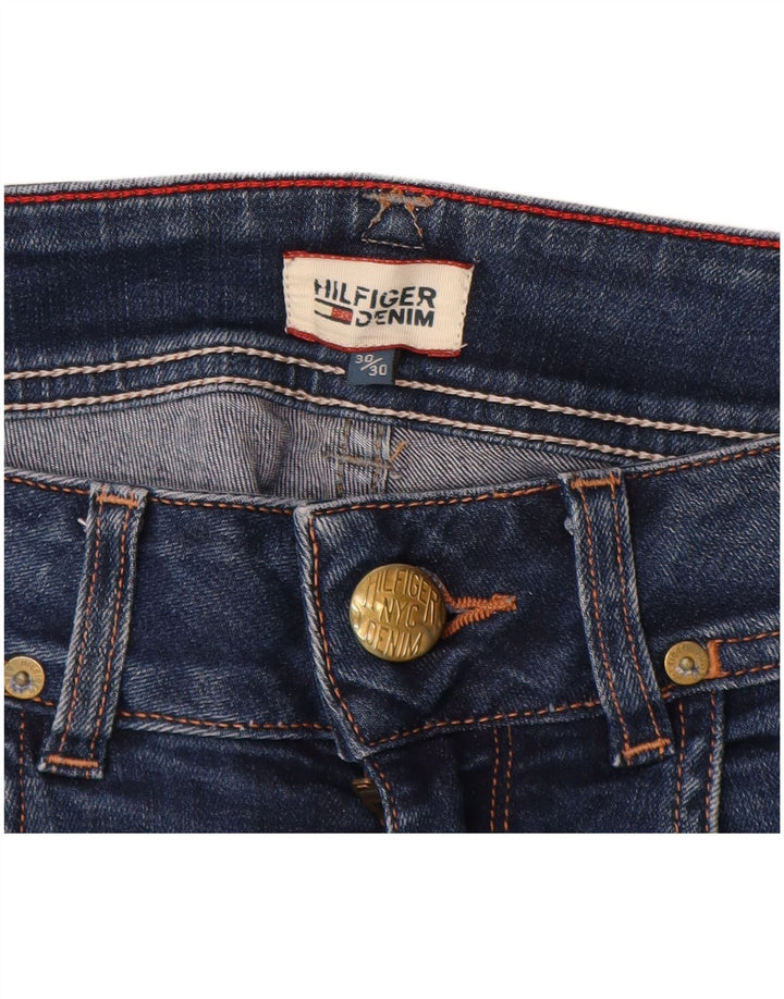 TOMMY HILFIGER Dame Bootcut Jeans W30 L27 Blå Bomuld