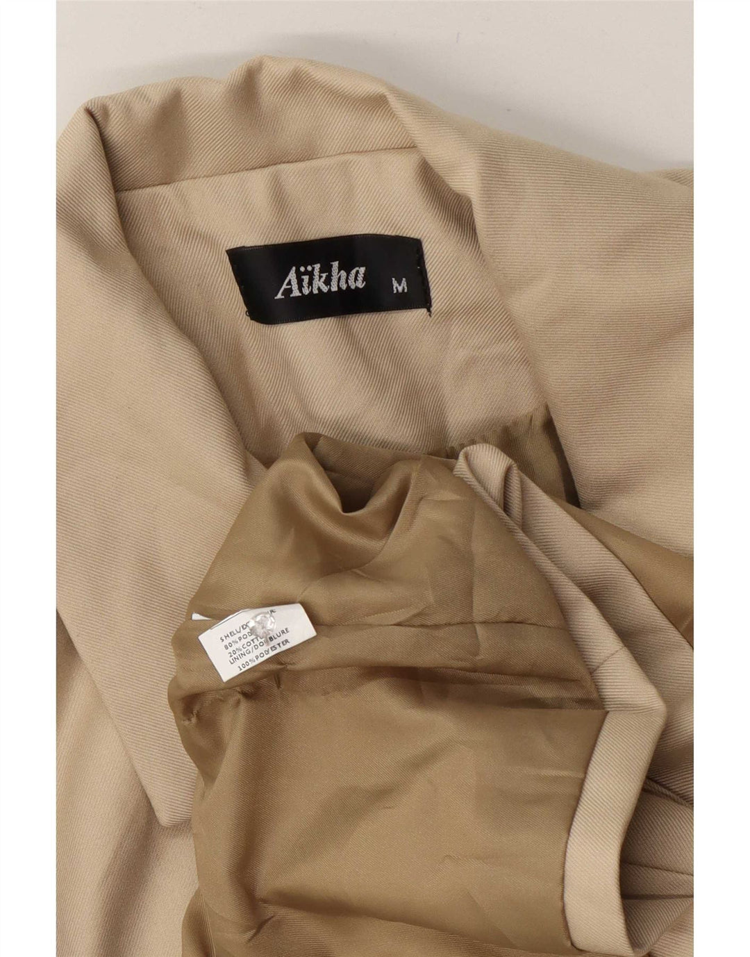 Aikha Dame Loose Fit Graphic 2-knaps blazerjakke UK 14 Medium Beige