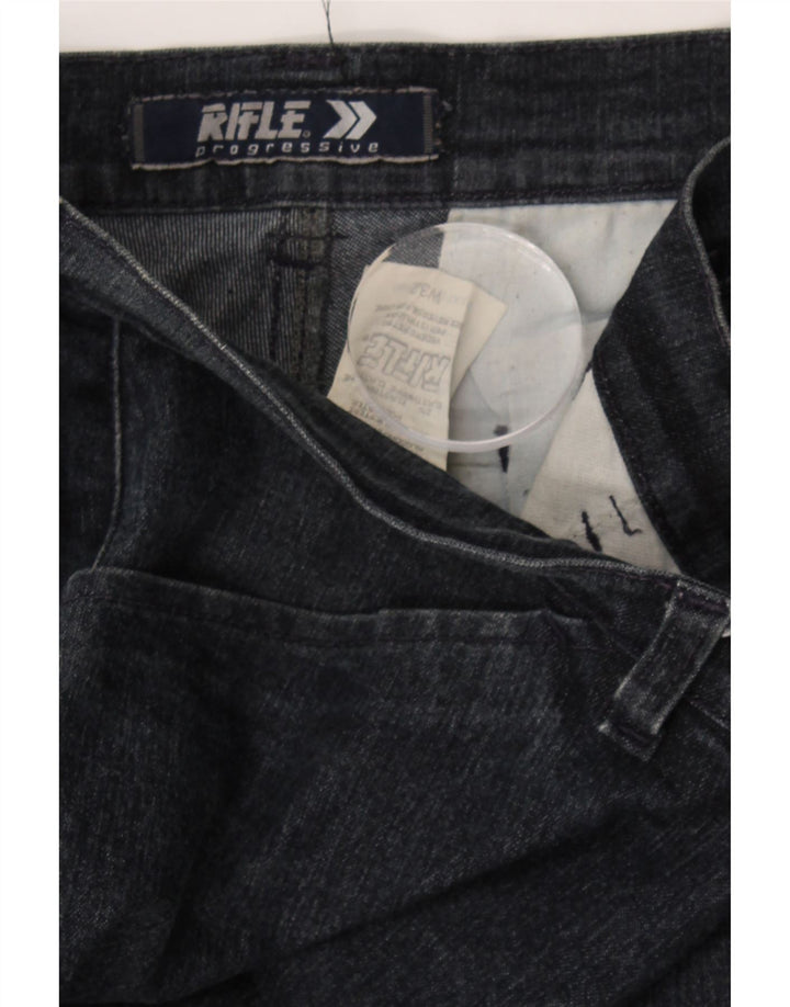 RIFLE Womens Capri Jeans W32 L21 Navy Blue Cotton Vintage Rifle and Second-Hand Rifle from Messina Hembry 