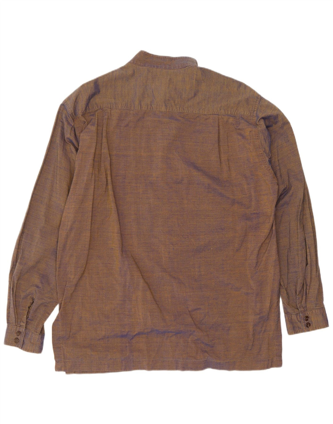Vintage herreskjorte medium brun bomuld