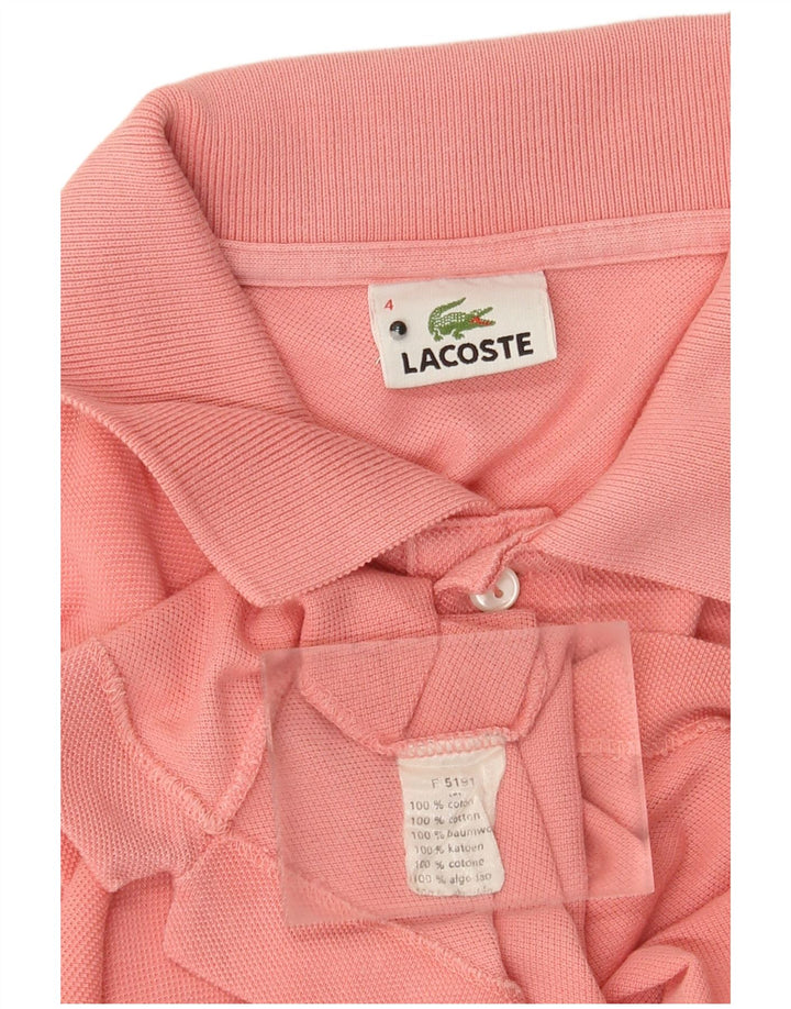 Lacoste herre poloshirt størrelse 4 Medium Pink bomuld