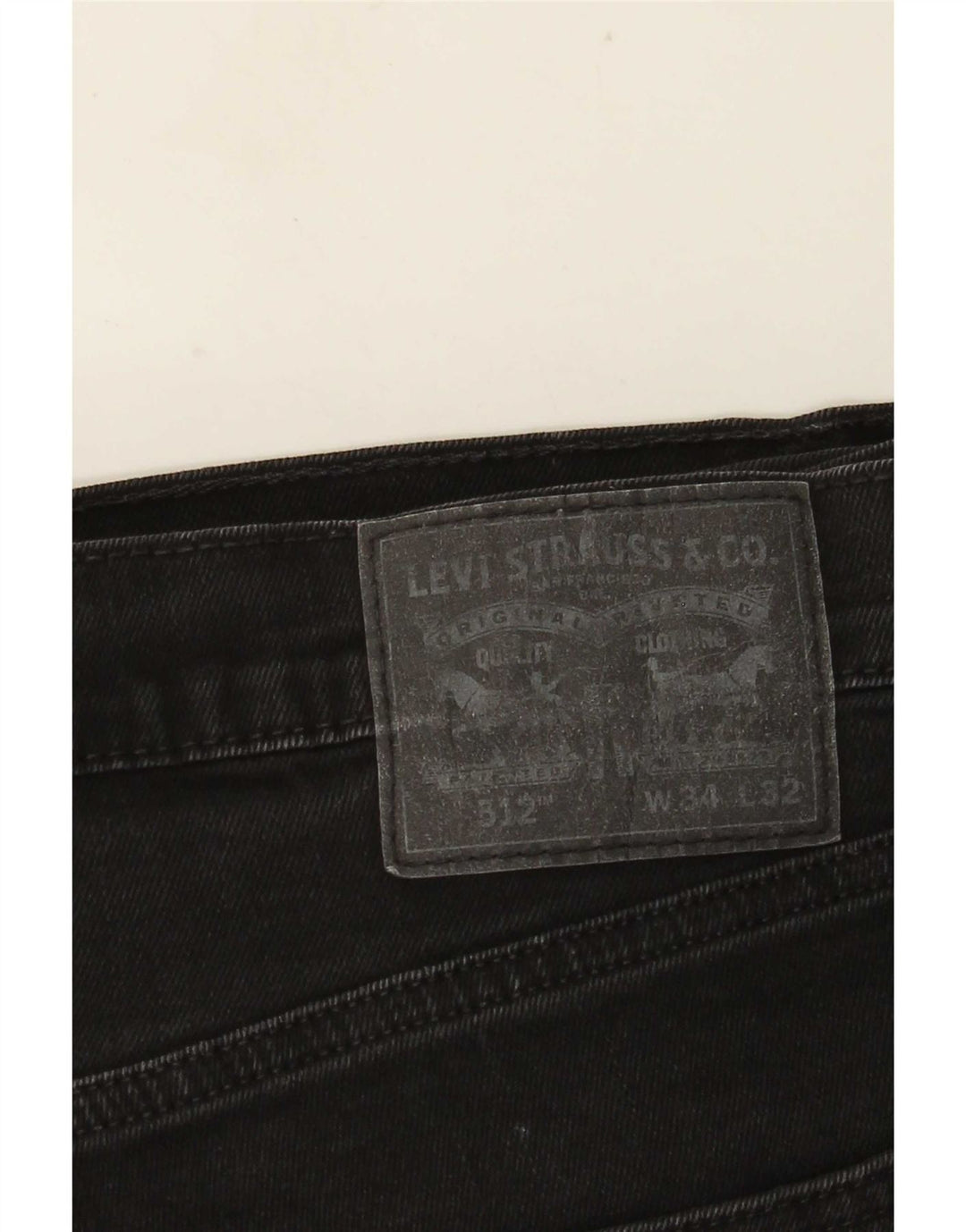 Levi's Herre 512 Slim Tapered Jeans W34 L32 Sort