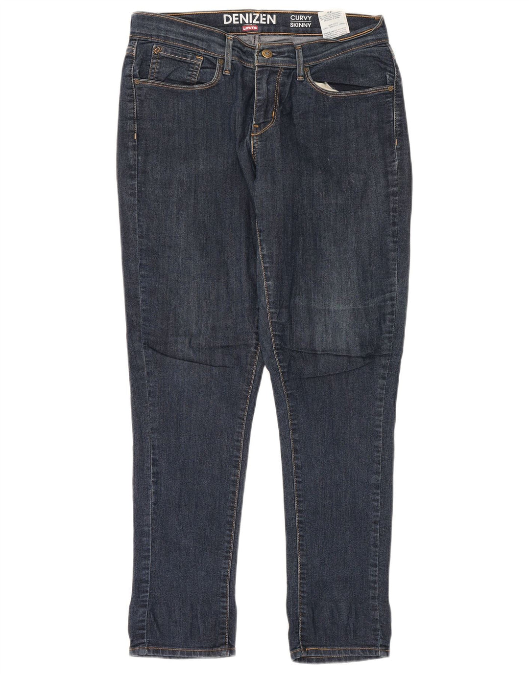 LEVI'S Kvinder Curvy Skinny Jeans US 10 Large W30 L30 Blå Bomuld