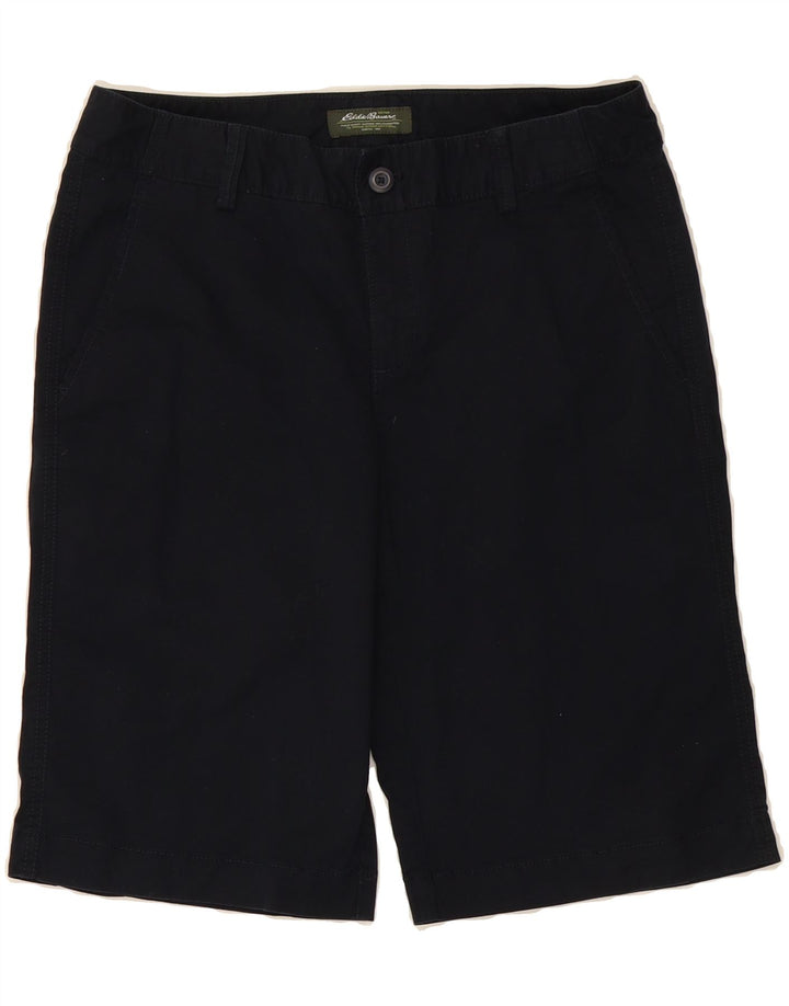 EDDIE BAUER Womens Chino Shorts US 8 Medium W30 Navy Blue Cotton Vintage Eddie Bauer and Second-Hand Eddie Bauer from Messina Hembry 