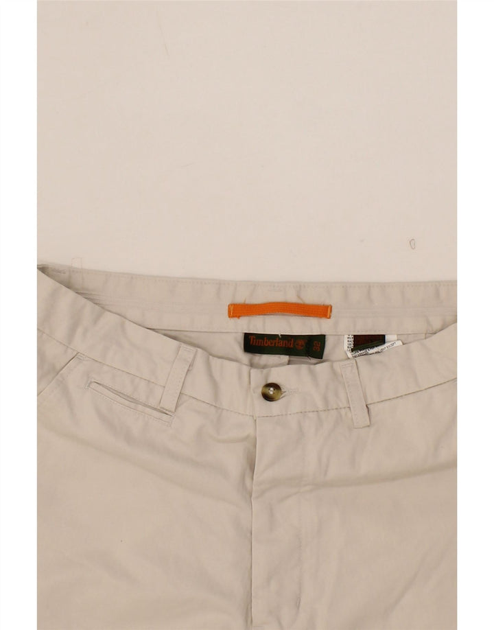 TIMBERLAND Mens Bermuda Shorts W32 Medium Off White Cotton Vintage Timberland and Second-Hand Timberland from Messina Hembry 
