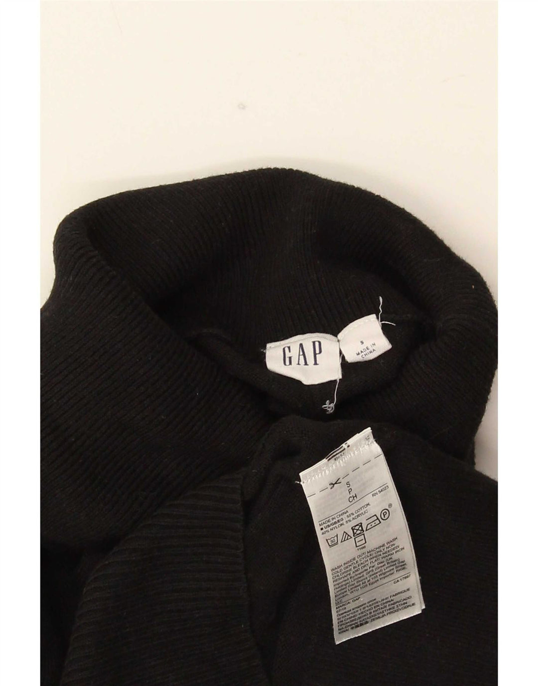 Gap Herre rullehals sweater lille sort bomuld
