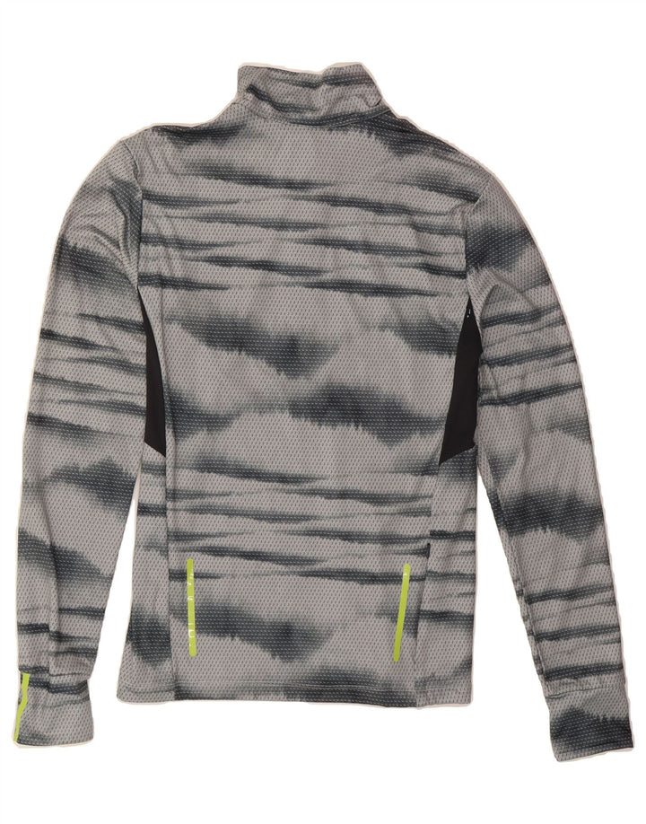 CMP Mens Zip Neck Pullover Tracksuit Top IT 50 Medium Grey Striped Vintage CMP and Second-Hand CMP from Messina Hembry 
