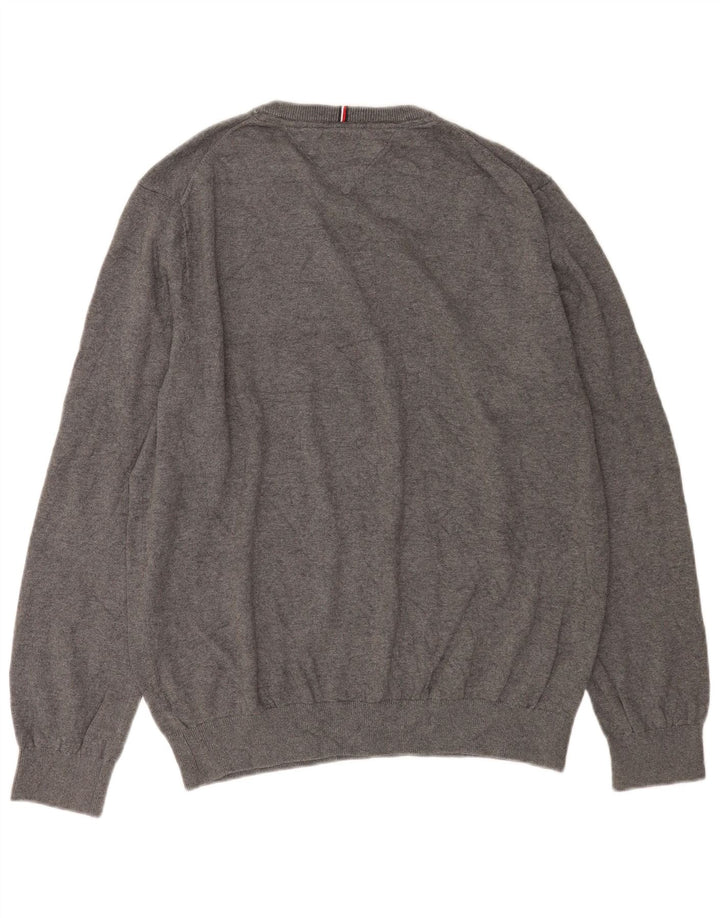 Tommy Hilfiger Herre Crew Neck Jumper Sweater XL Grå