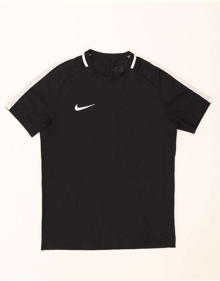 Nike Herre Dri Fit T-shirt Top Medium Sort Colourblock Polyester