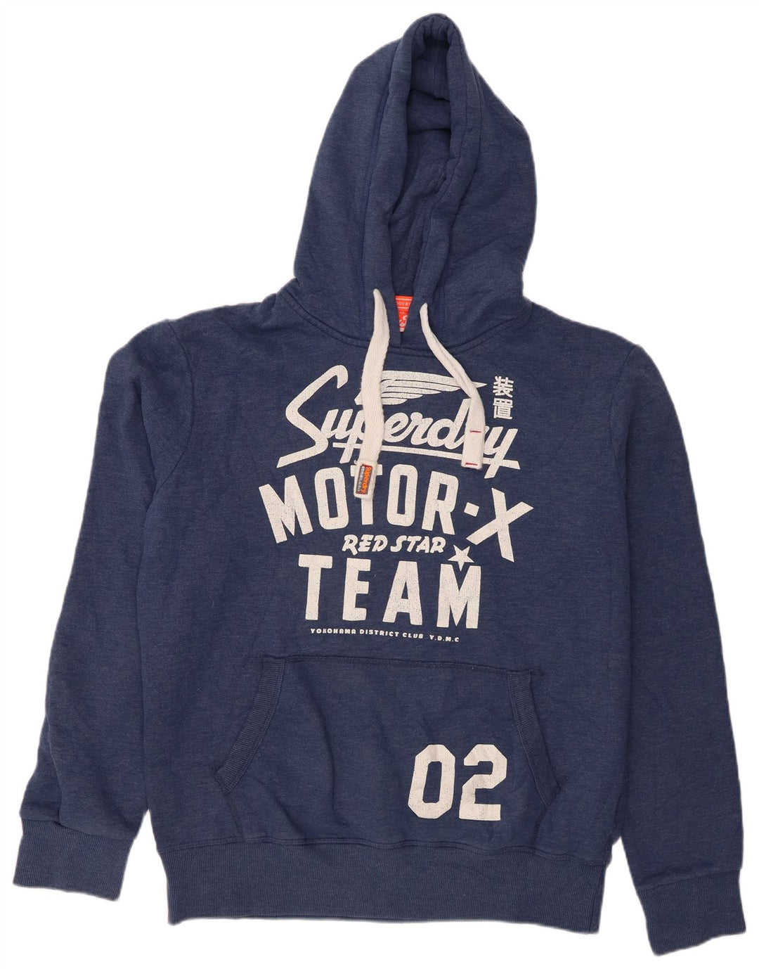 Superdry Grafisk hættetrøje til mænd XL marineblå bomuld