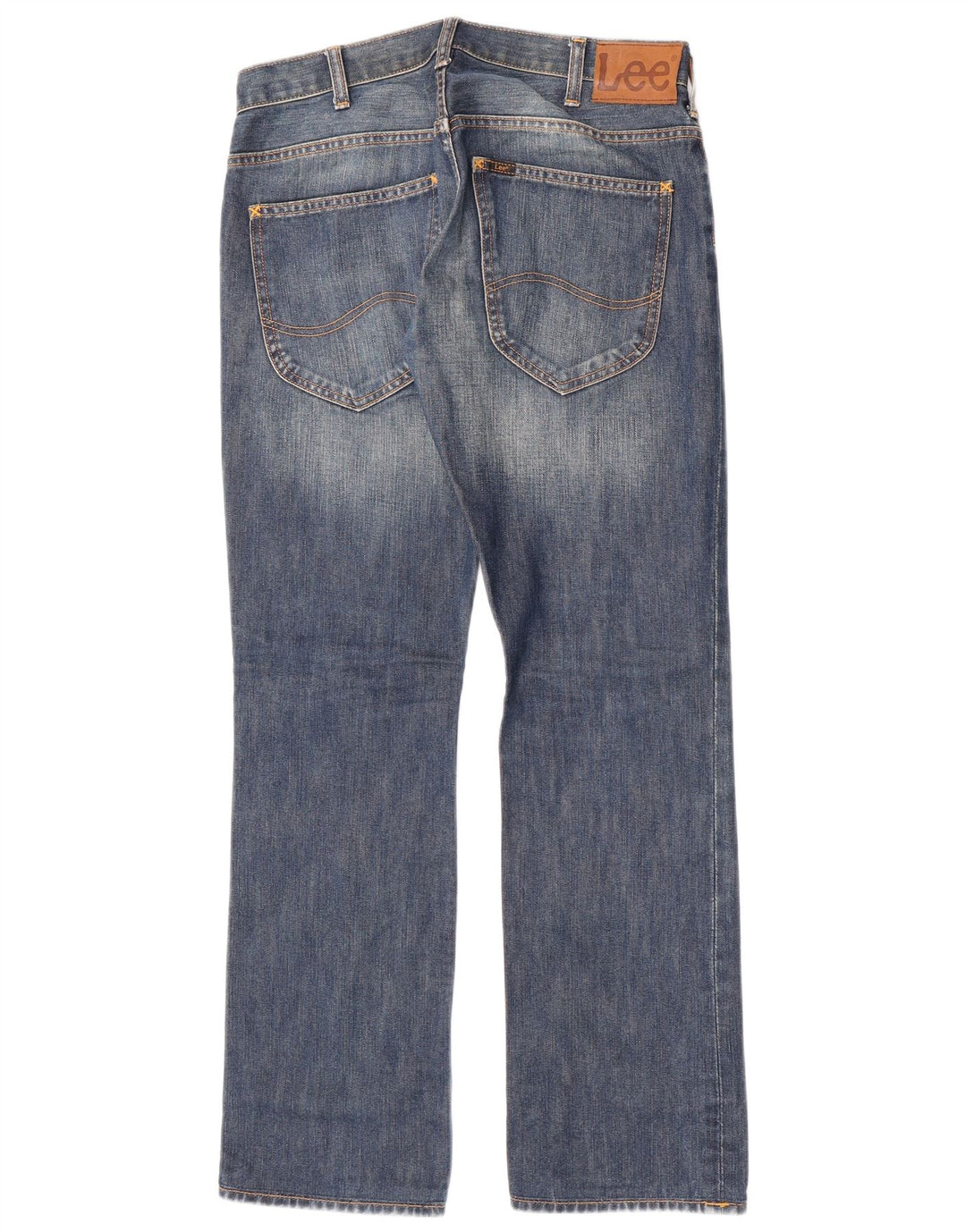 Lee Herre Knox Straight Jeans W30 L32 Blå Bomuld