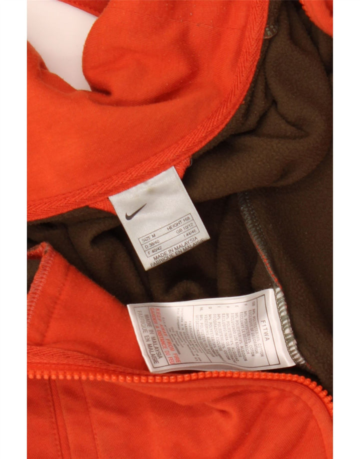 NIKE træningsdragt topjakke til kvinder UK 10/12 Medium Orange Polyester