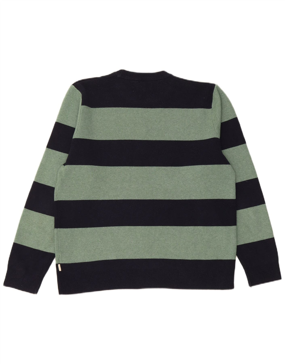 Marks & Spencer Herre sweater med rund hals, stor marineblå stribet