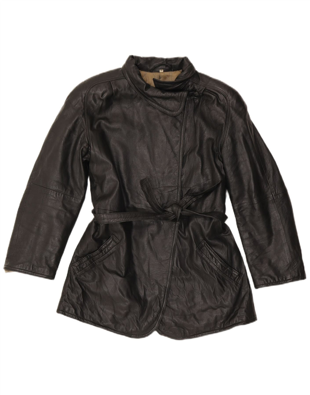 Vintage dame læderjakke IT 46 Large Black