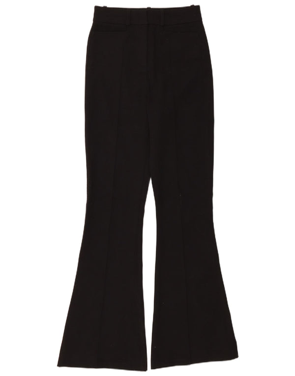 REISS Dame Højtaljede Flare Casual Bukser UK 6 XS W25 L32 Sort
