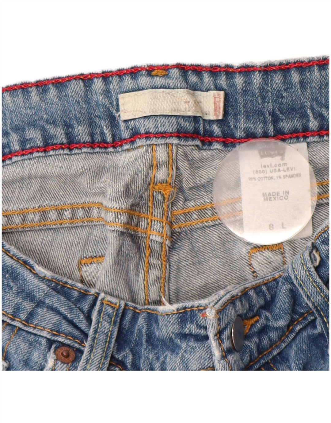 LEVI'S Dame Bootcut Jeans US 8 Medium W30 L32 Blå Bomuld