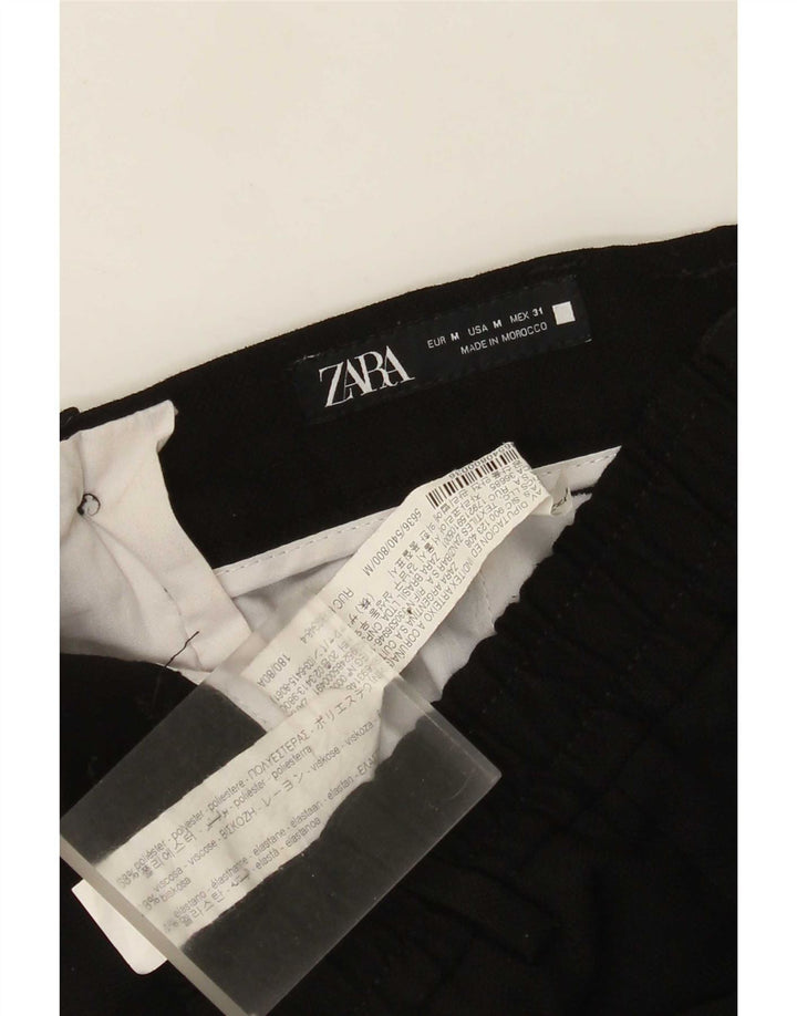 Zara Herre Tapered Chino Bukser Medium W31 L26 Sort Polyester
