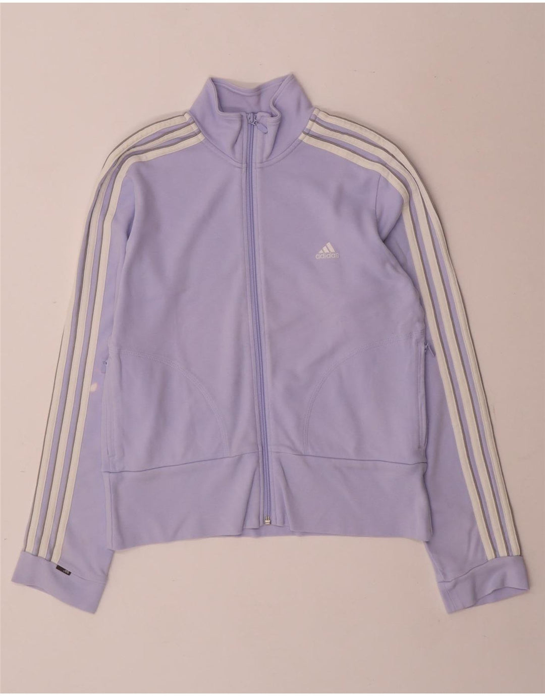 Adidas træningsdragt topjakke til kvinder UK 12 Medium Lilla Bomuld