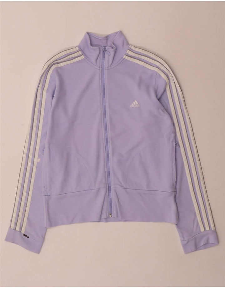 Adidas træningsdragt topjakke til kvinder UK 12 Medium Lilla Bomuld